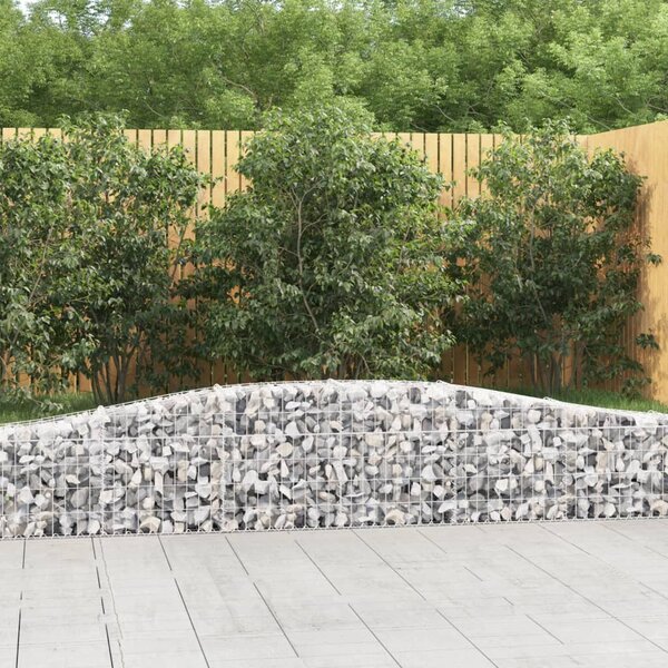 VidaXL Obokane gabion košare 5 kosi 400x30x40/60 cm pocinkano železo