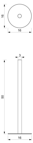 Držalo za toaletni papir 51 cm črno