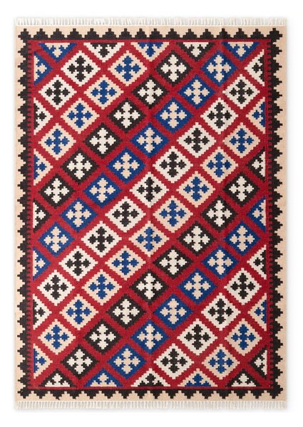 Rdeča obojestranska ročno tkana volnena preproga 120x170 cm Kamal Rami – Nouristan
