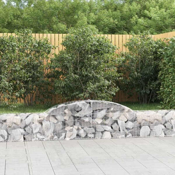 VidaXL Obokane gabion košare 4 kosi 300x30x40/60 cm pocinkano železo