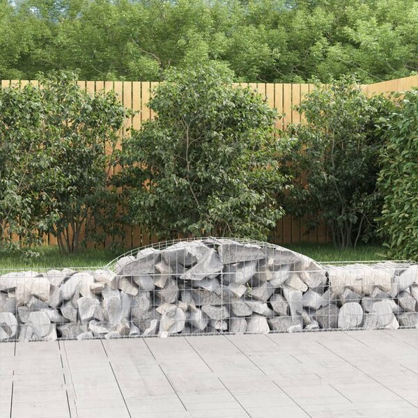 VidaXL Obokane gabion košare 11 kosi 300x50x40/60 cm pocinkano železo