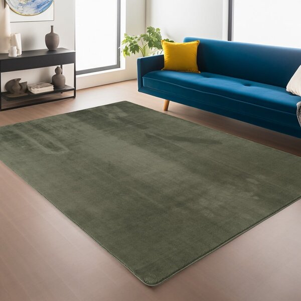 Kaki zelena pralna preproga 80x150 cm Joy 1400 – Ayyildiz Carpets