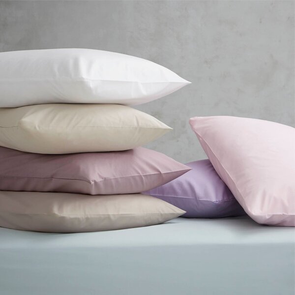 Kremno bela prevleka za okvir postelje iz perkala 90x190 cm Easy Iron Percale – Catherine Lansfield
