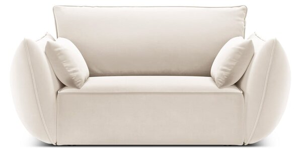 Bež žameten fotelj Vanda – Mazzini Sofas