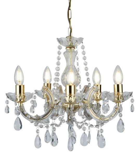KRISTALNA VISEČA SVETILKA Marie Therese 48/120 cm E14