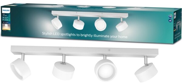 Philips - LED Reflektor BRACIA 4xLED/5,5W/230V bela