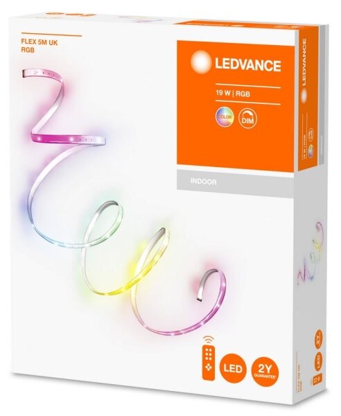 Ledvance - LED RGB Zatemnitveni trak FLEX 5m LED/19W/230V + Daljinski upravljalnik