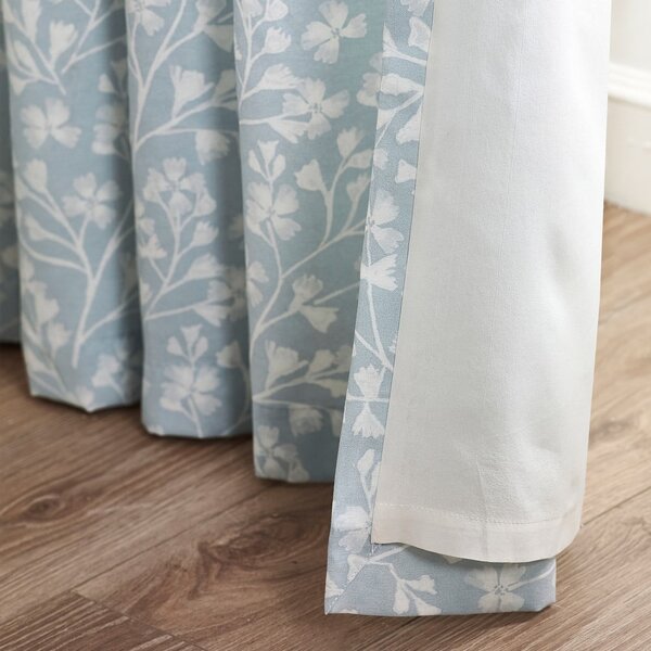 Modre zavese v kompletu 2 ks 168x137 cm Brooke Floral – Catherine Lansfield