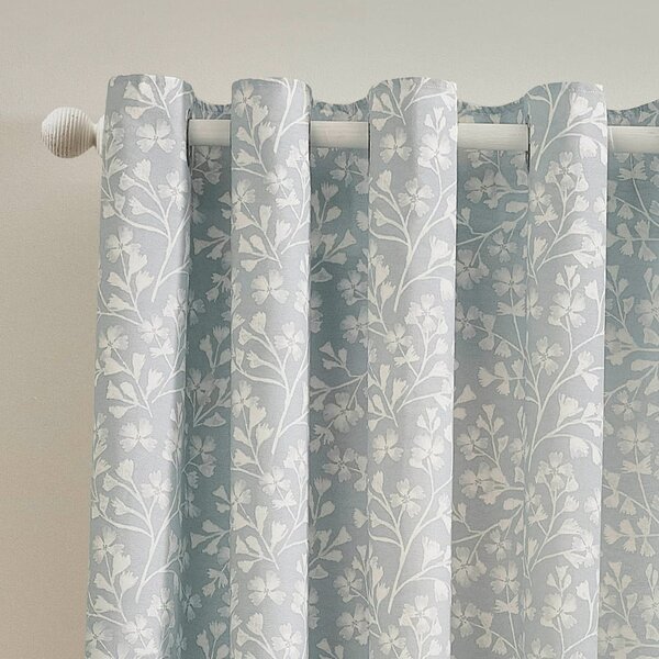Modre zavese v kompletu 2 ks 168x137 cm Brooke Floral – Catherine Lansfield