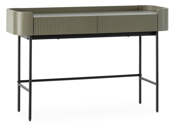 Kaki zelena stranska mizica 40x120 cm Willa – MOME