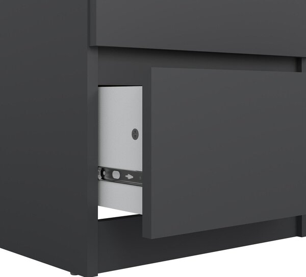 Temno siva komoda 40x111x50 cm Naia – Tvilum