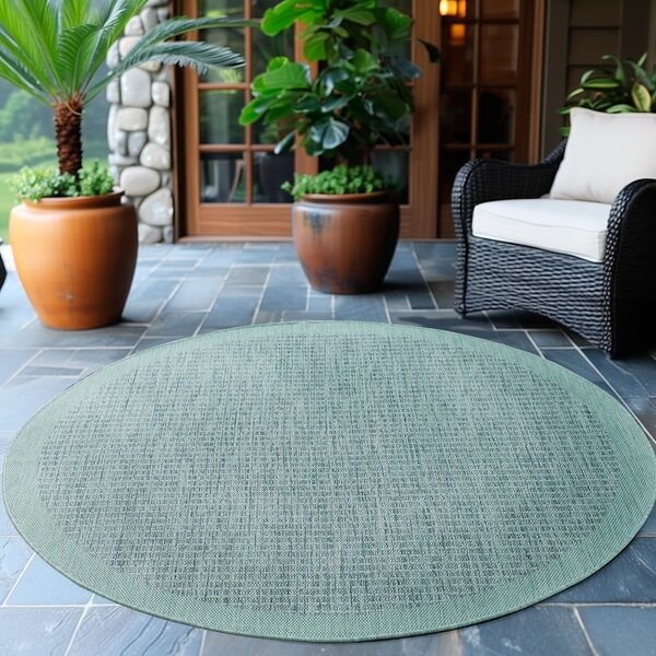 Modra okrogla notranja in zunanja preproga ø 120 cm Giza 1410 – Ayyildiz Carpets