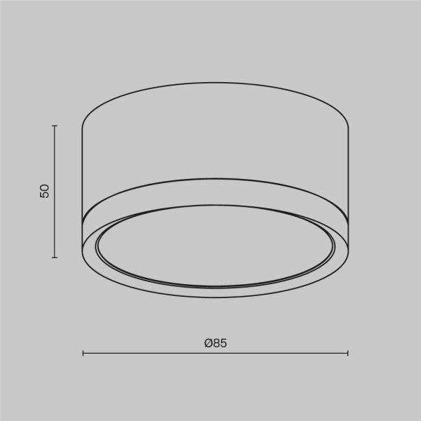 Maytoni C086CL-GX53-SRD-B - Reflektor HOOP 1xGX53/15W/230V črna