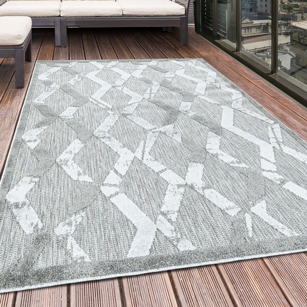 Svetlo siv zunanji tekač 80x250 cm Bahama – Ayyildiz Carpets