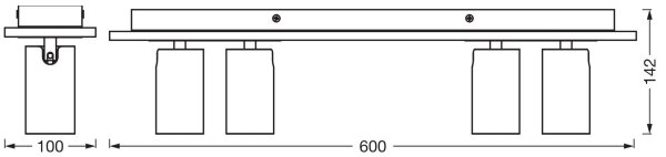 Ledvance - LED Reflektor DECOR MERCURY 4xGU10/3,4W/230V