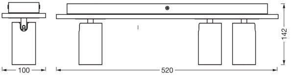 Ledvance - LED Reflektor DECOR MERCURY 3xGU10/3,4W/230V