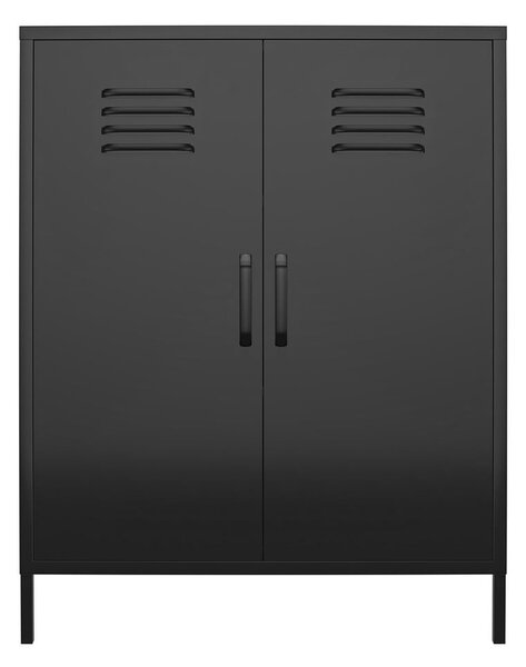 Črna kovinska omarica 40x102x80 cm Mission District – Støraa