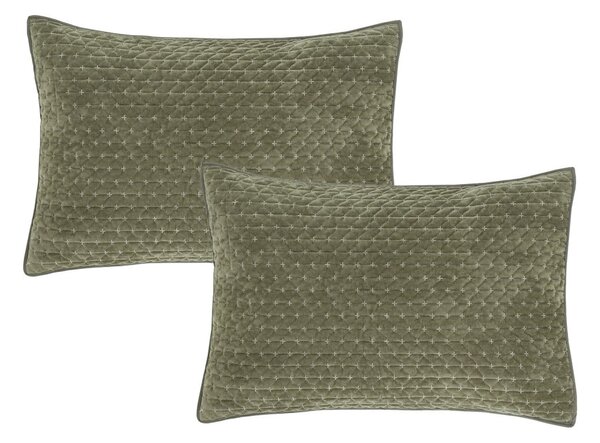 Prevleke za blazino v kompletu 2 ks 50x75 cm Attica Velvet Embroidered – Bianca