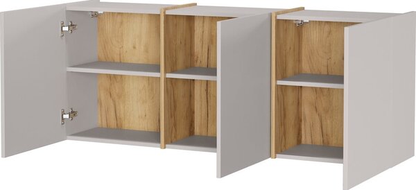 Kremno bela omara za hodnik 138x55x29 cm Libbiano – Germania