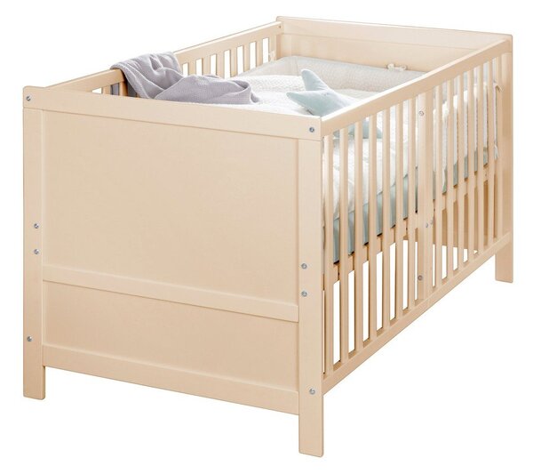 Otroška posteljica z nastavljivo višino 70x140 cm v naravni barvi Easy Sleep – Roba