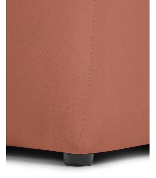 Žametna sedežna garnitura v barvi terakote 225 cm Cube – Bonami Selection