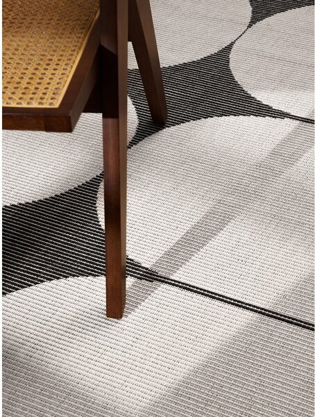 Črno-bela notranja in zunanja preproga 160x230 cm Duet Bowen – NORTHRUGS