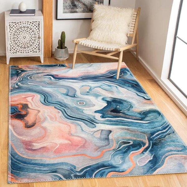 Modra/rožnata pralna preproga 60x100 cm Colors of Joy – Vitaus