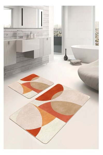 Žametne kopalniške preproge v kompletu 2 ks 60x100 cm – Mila Home