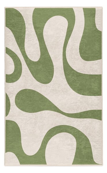 Zelena pralna preproga 60x100 cm Matcha Latte – Mila Home