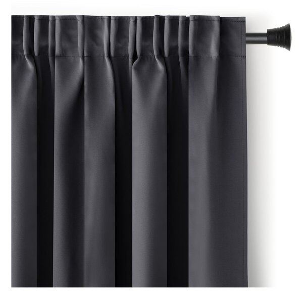 Temno siva zavesa za delno zatemnitev 140x270 cm Kierra – Restilo
