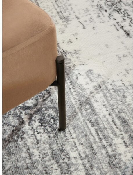 Siva/kremno bela okrogla preproga ø 120 cm Gloria Lydia – Hanse Home