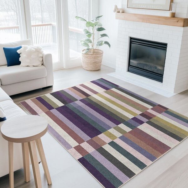 Vijoličen pralen tekač 60x230 cm Purple Rain – Mila Home