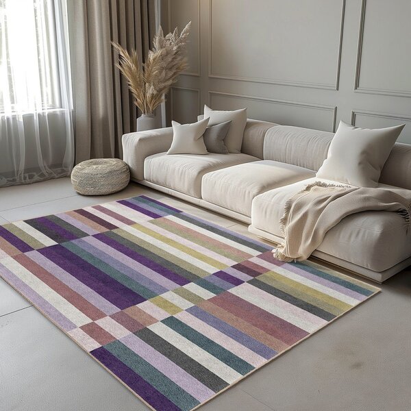 Vijoličen pralen tekač 60x230 cm Purple Rain – Mila Home