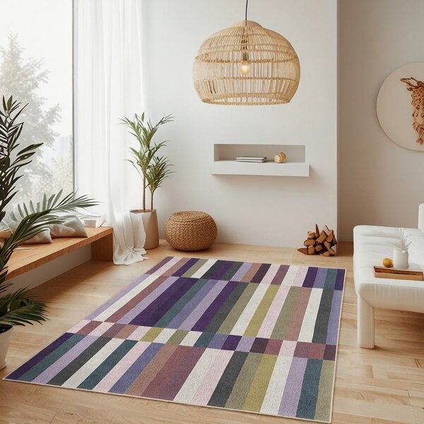 Vijoličen pralen tekač 60x230 cm Purple Rain – Mila Home