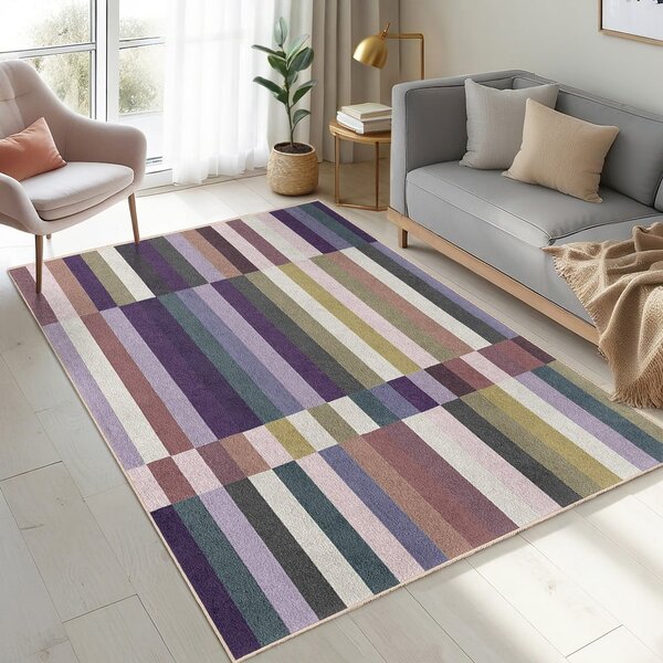 Vijoličen pralen tekač 60x230 cm Purple Rain – Mila Home