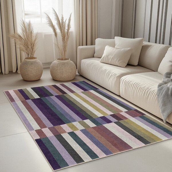 Vijoličen pralen tekač 60x230 cm Purple Rain – Mila Home