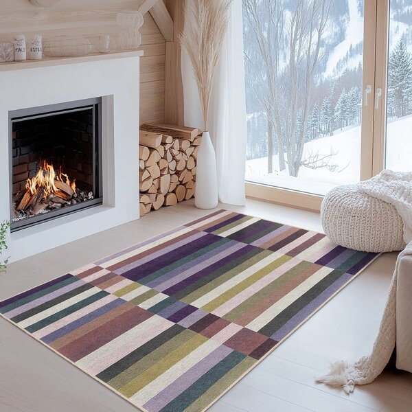 Vijoličen pralen tekač 60x230 cm Purple Rain – Mila Home