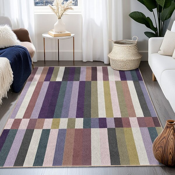 Vijoličen pralen tekač 60x230 cm Purple Rain – Mila Home