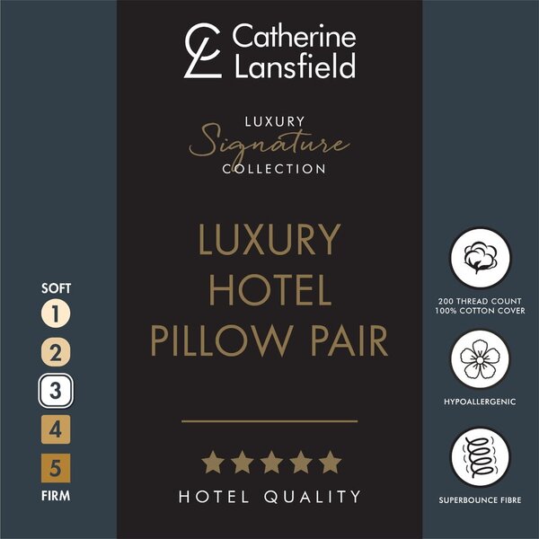 Polnilo za blazino 2 ks 48x74 cm Hotel Satin Stripe – Catherine Lansfield