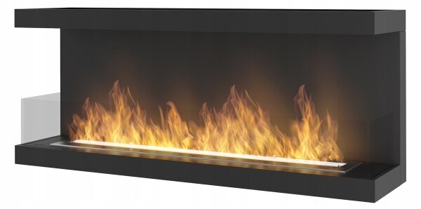 InFire - Vgradni BIO kamin 120x50 cm 5kW črna