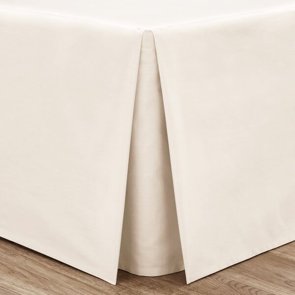 Kremno bela prevleka za okvir postelje iz perkala 90x190 cm Easy Iron Percale – Catherine Lansfield