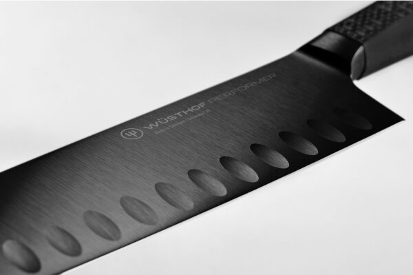 Wüsthof - Kuhinjski nož santoku PERFORMER 17 cm črna