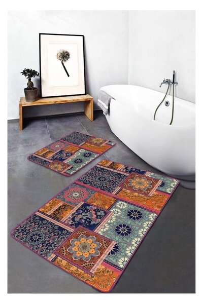 Žametne kopalniške preproge v kompletu 2 ks 60x100 cm – Mila Home