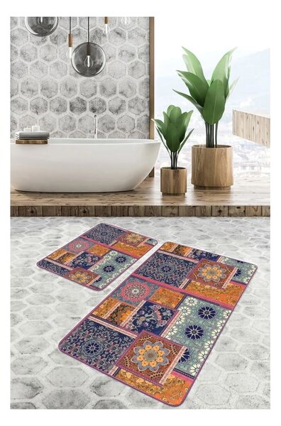 Žametne kopalniške preproge v kompletu 2 ks 60x100 cm – Mila Home