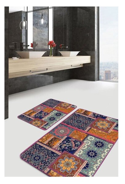Žametne kopalniške preproge v kompletu 2 ks 60x100 cm – Mila Home
