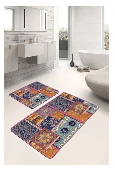 Žametne kopalniške preproge v kompletu 2 ks 60x100 cm – Mila Home