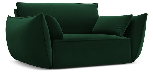 Temno zelen žameten fotelj Vanda – Mazzini Sofas