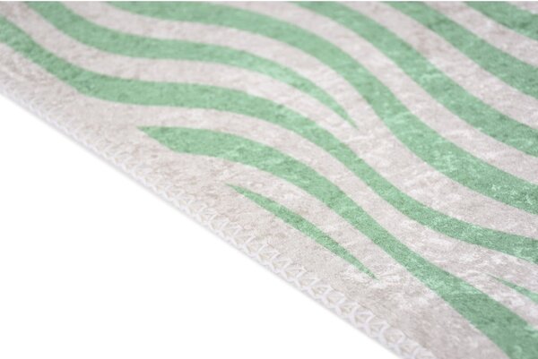 Zelena pralna preproga 60x100 cm Green Zebra – Vitaus