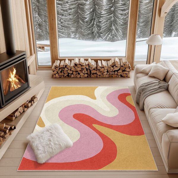 Rumen/rožnat pralen tekač 60x230 cm Raspberry Creamsicle – Mila Home