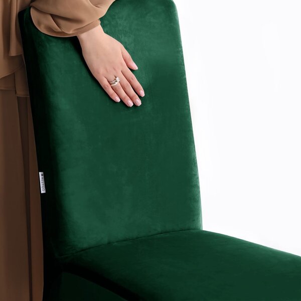 Zelena raztegljiva prevleka za stol 48 cm Sento – Restilo